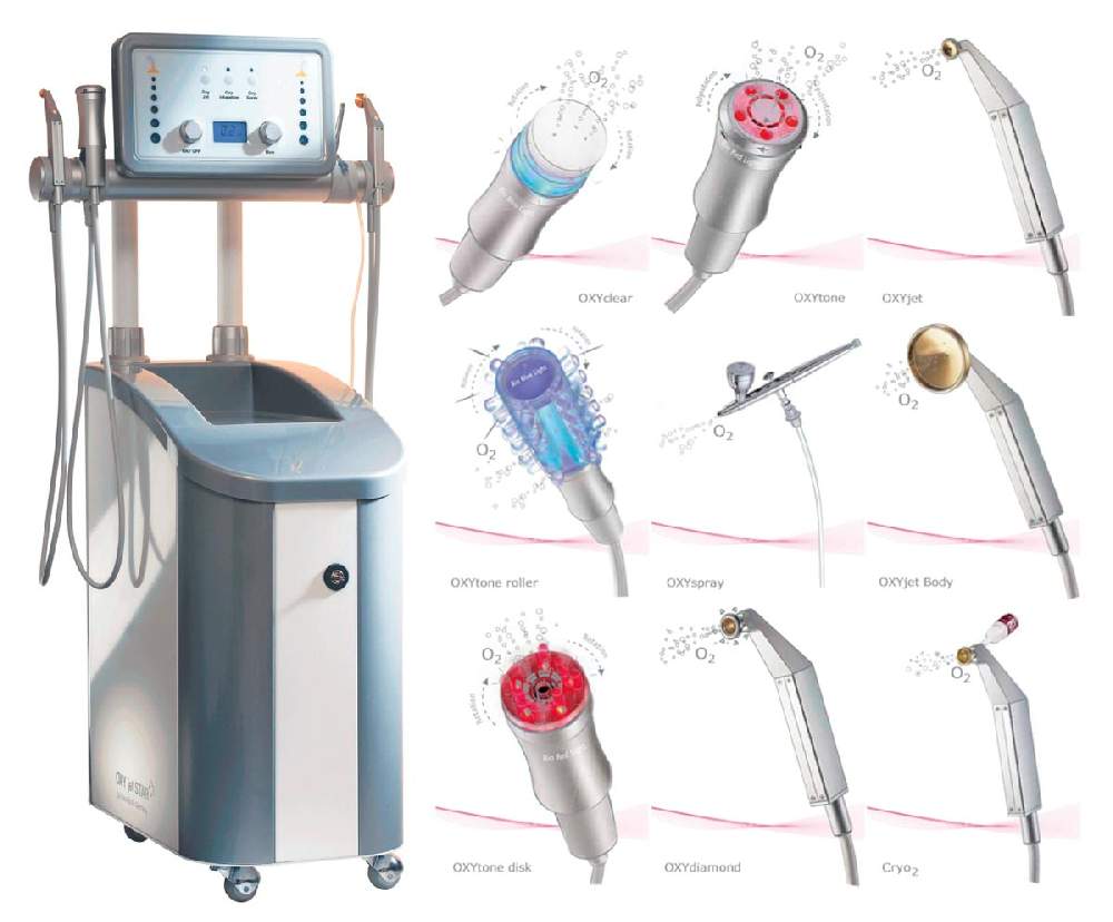 Das Gerät für Sauerstoffbehandlung OxyJet straffere Haut oder Sauerstoff Gesichtsbehandlung für Akne Haut. Sofortige Verjüngung, Prag 9