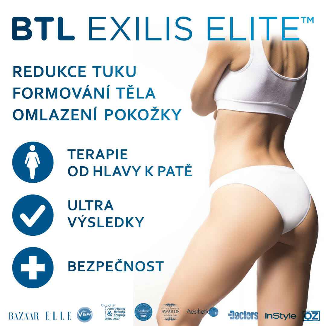 BTL Exilis Elite - bezbolestná liposukce a zpevnění pokožky, Beauty Studio Dana, Praha 9
